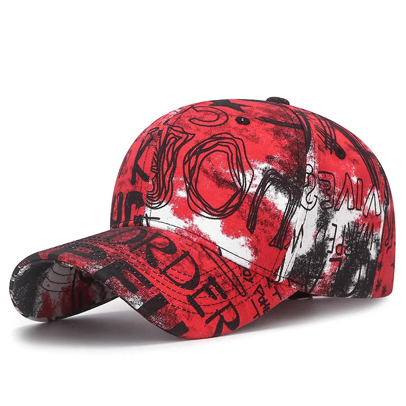 Nueva moda Cool Graffiti mujeres hombres gorras sombrero mujer hombre deporte viseras gorra de béisbol calle tendencia sombrero de sol para mujeres hombres