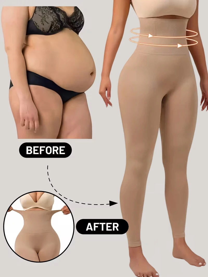 High Waist Shaper Leggings, Tummy Control, Compression, Non-See-Through, Soft Yoga Pants for Workout, Butt Lift, Gym Tights