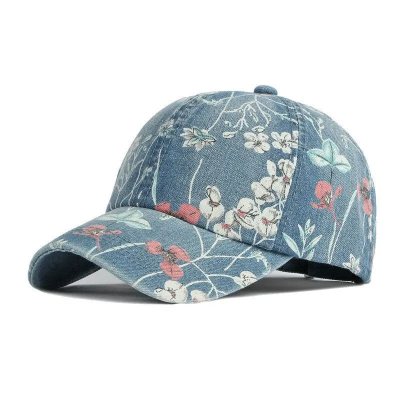 LDSLYJR-gorra de béisbol vaquera con estampado de flores para hombre y mujer, gorro ajustable con Cierre trasero, para exteriores, Primavera, 170