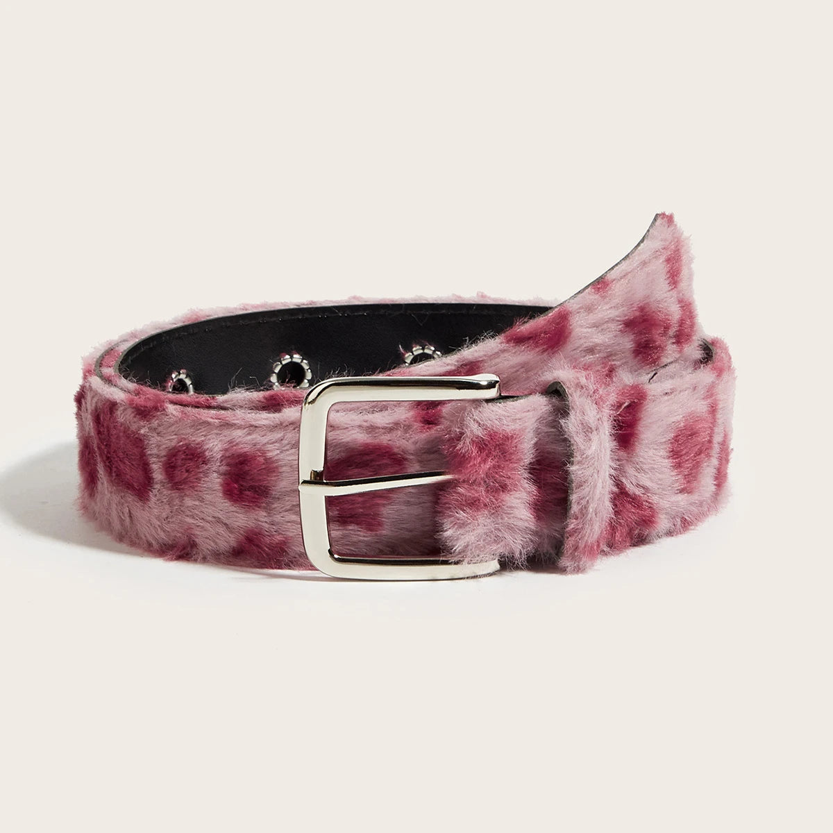 Women's Gothic Y2K Belts, Fashion Artificial Vivid Animal Leather Waistband, Hip Hop Punk Accessories, Pink Denim Waistband for Winter.
