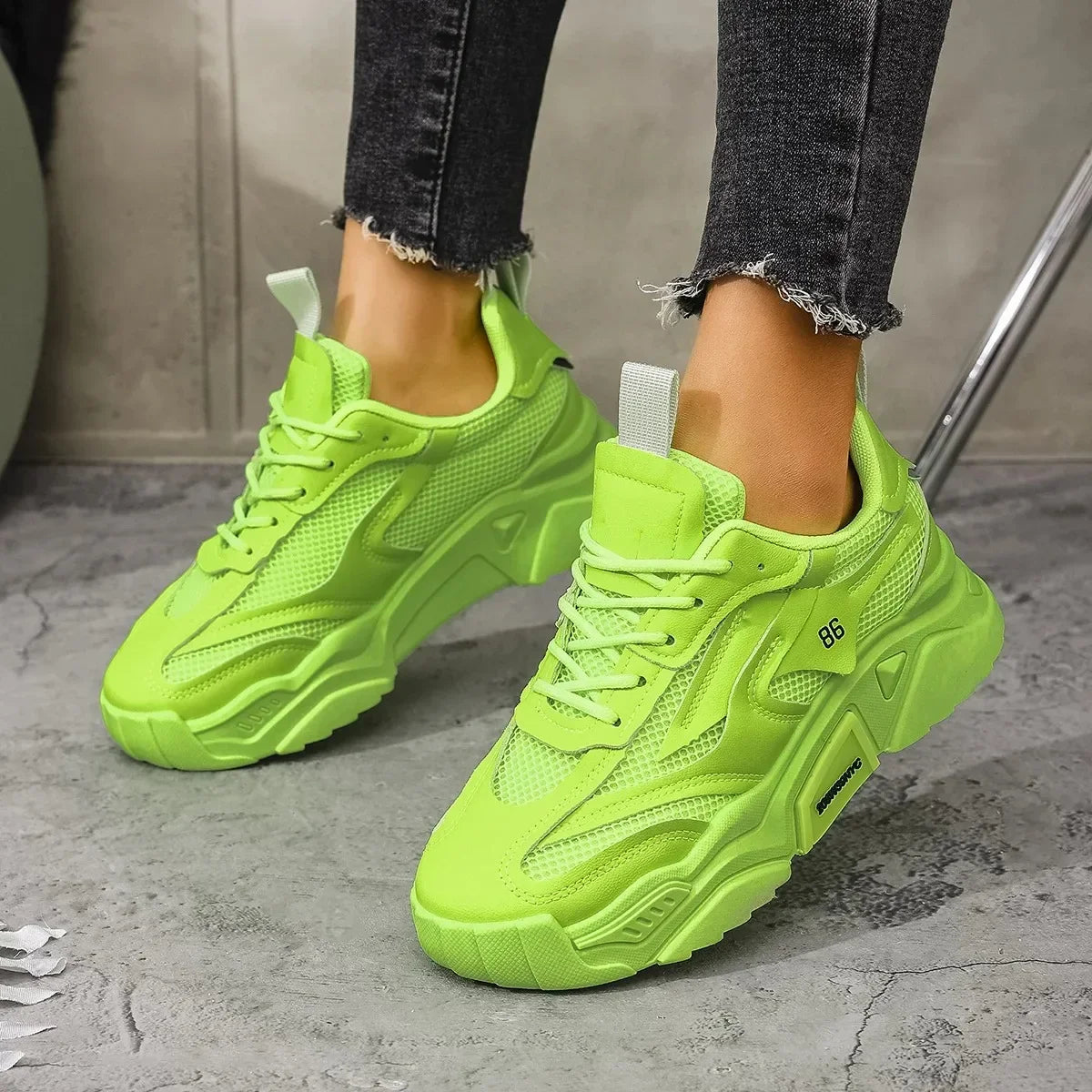 Women's Summer Platform Shoes, Casual Versatile Sports Shoes, Soft-Soled Breathable Running Shoes, Women's Shoes