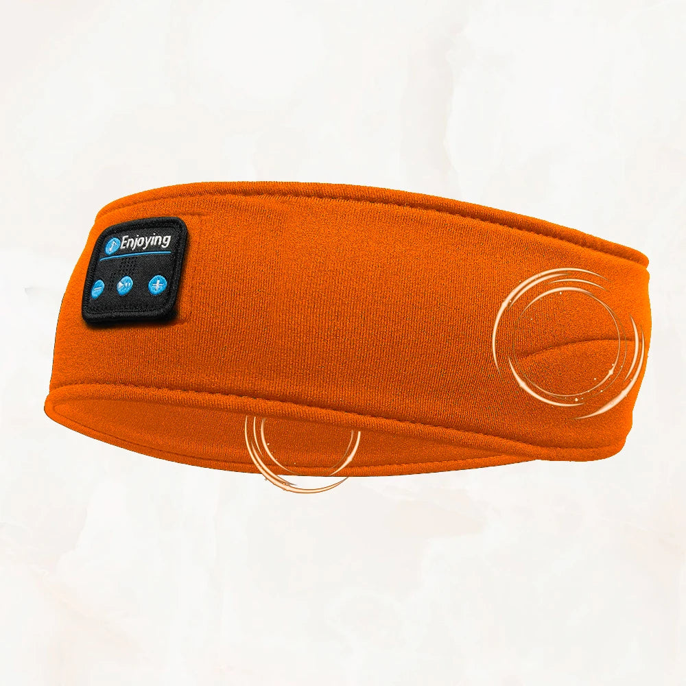 HOMEFISH BT Sports Headband Headphones for Sleeping Elastic Wireless Music Eye Mask Headphones Wireless Bluetooth Headband