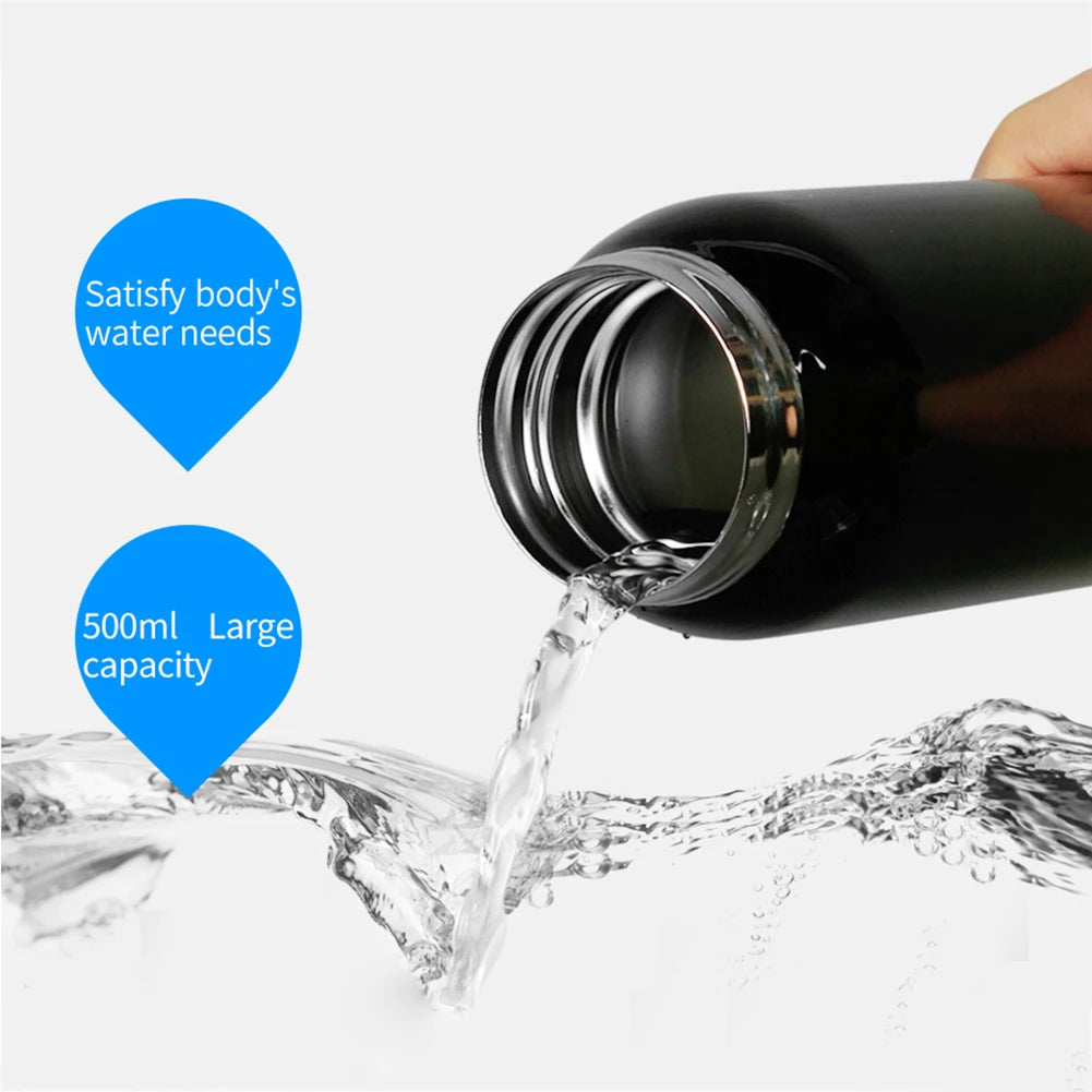Bike water bottle, mountain bike kettle, cycling thermos, warm-keeping water cup, 500ml sports bottle, 0.5l aluminum alloy