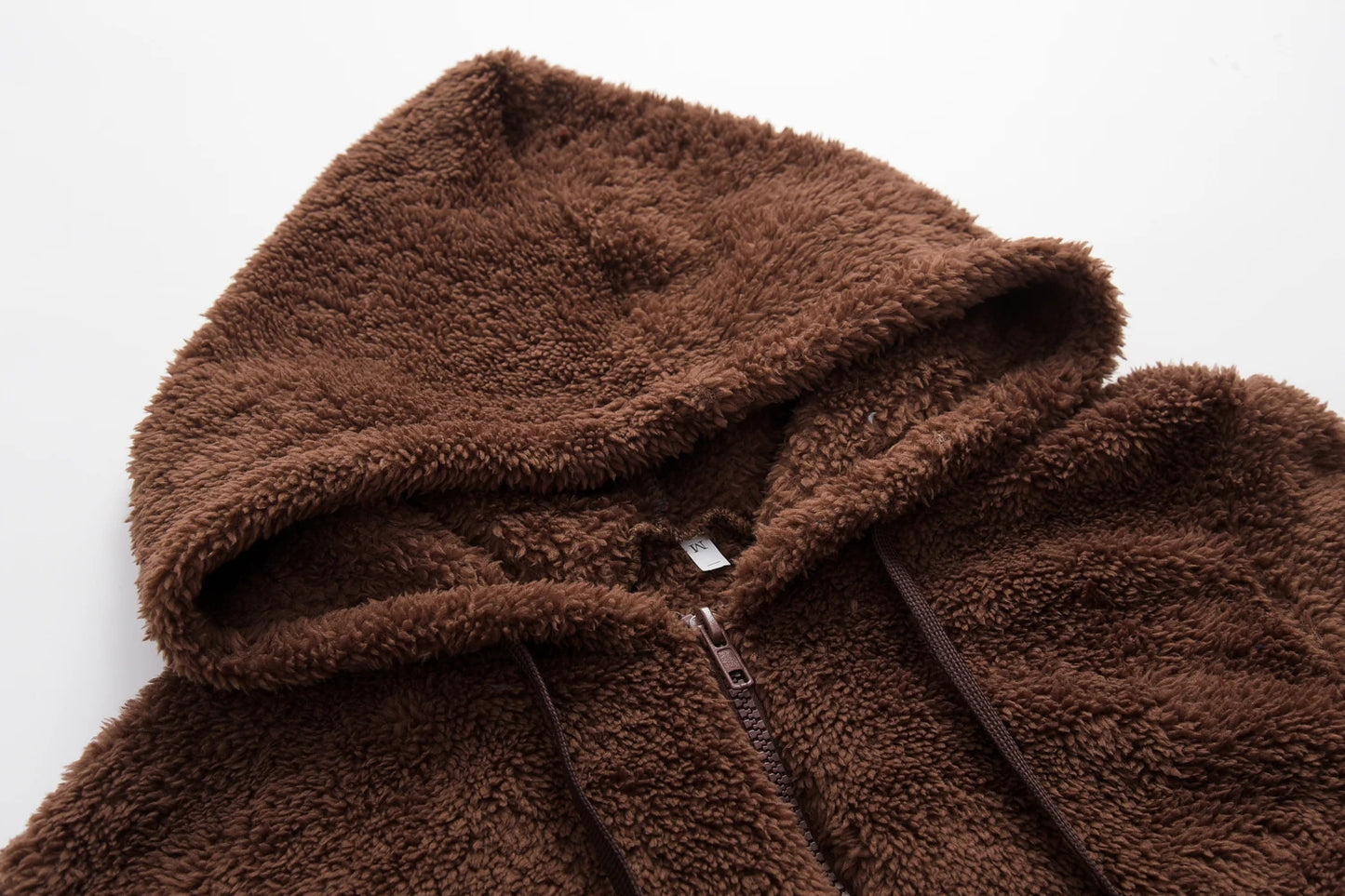 Women's Long Sleeve Hooded Sweatshirt, Monochromatic Coat, Fashion Trend