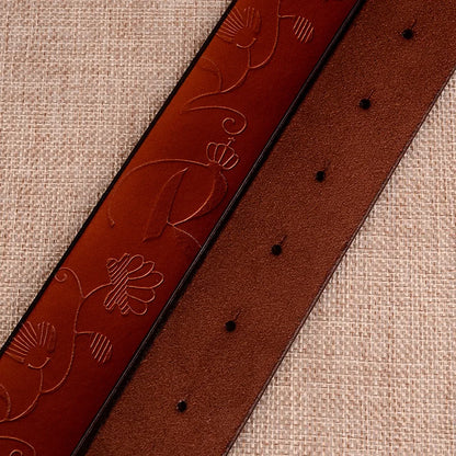 Cinturón con hebilla de aguja con diseño de girasol para mujer, cinturones de negocios a la moda, color marrón, blanco, negro, rojo y amarillo