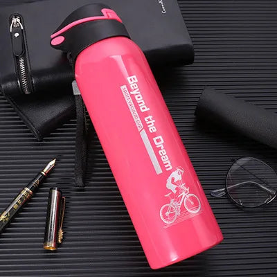 Bike water bottle, mountain bike kettle, cycling thermos, warm-keeping water cup, 500ml sports bottle, 0.5l aluminum alloy