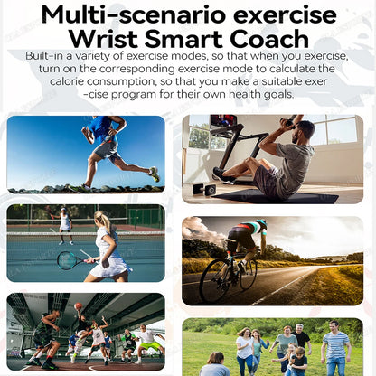 Para mujeres hombres reloj inteligente pantalla AMOLED salud monitoreo del ritmo cardíaco Bluetooth llamada IP68 impermeable deporte al aire libre pulsera inteligente