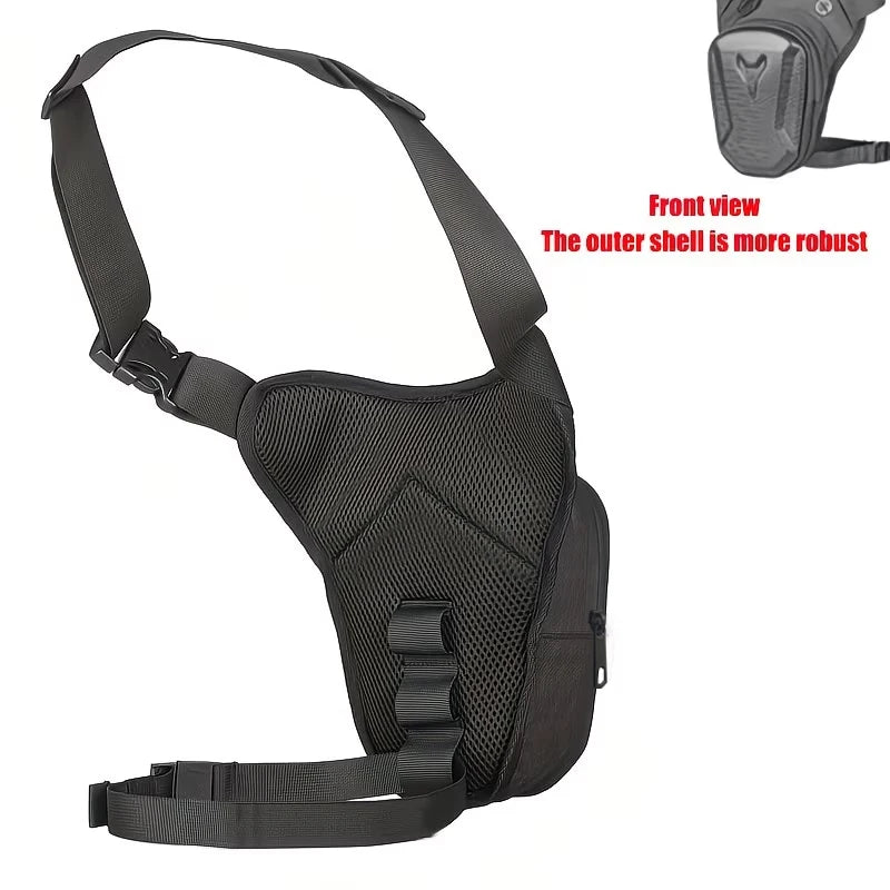 Bolsa de Pierna Impermeable para Moto, Riñonera Cruzada para Motociclista, Bolsa de Muslo para Motocross, Equipo de Moto para Hombre y Mujer