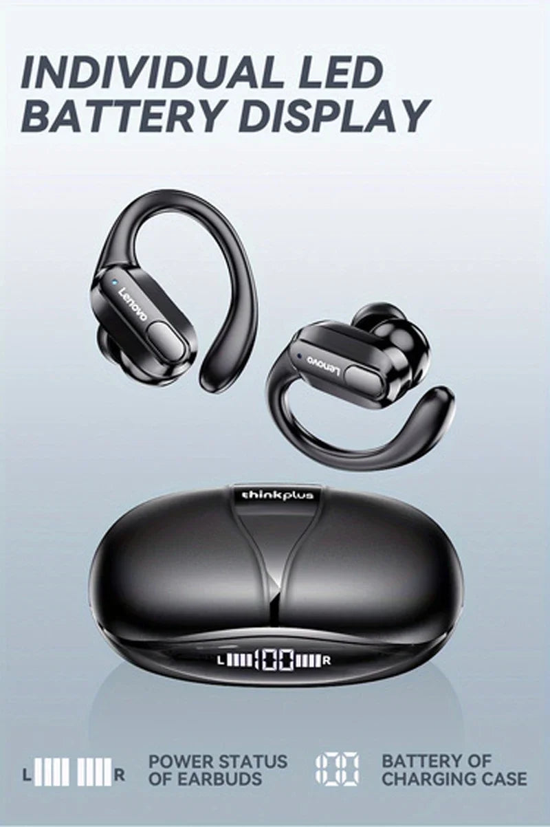 XT80 auriculares inalámbricos Bluetooth 5,3 auriculares verdaderos con micrófono Control de botón reducción de ruido ganchos para las orejas auriculares impermeables