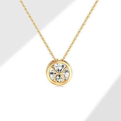 Collares con colgante de 12 constelaciones ahuecados de doble cara Retro para mujer, gargantilla de piedra natal con diamantes de imitación de cristal, signo del zodiaco