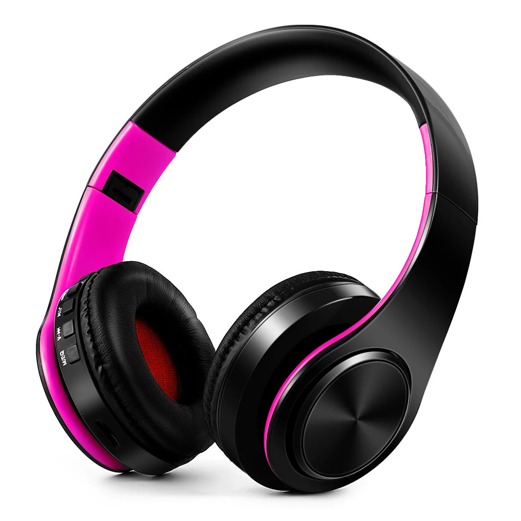 Regalo para Mujer Auriculares inalámbricos dorados Auriculares Bluetooth Auriculares estéreo Juego con micrófono incorporado con universal para Android e iOS