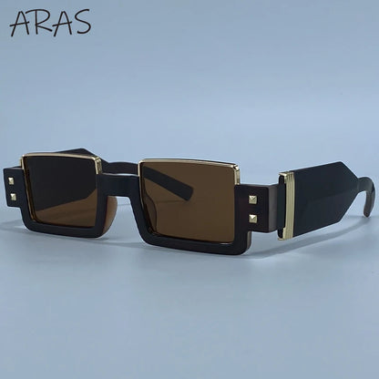 Gafas de sol cuadradas Punk Y2K 2026 marca de lujo, gafas de sol Retro Steampunk para mujer, gafas de sol para exterior UV400