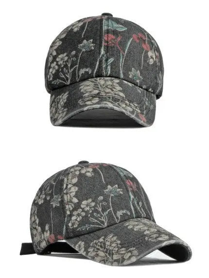 LDSLYJR-gorra de béisbol vaquera con estampado de flores para hombre y mujer, gorro ajustable con Cierre trasero, para exteriores, Primavera, 170