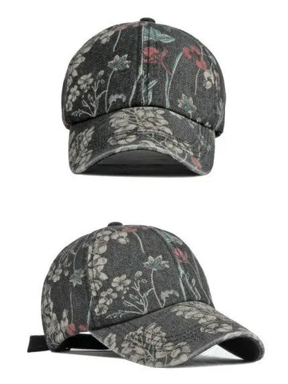 LDSLYJR-gorra de béisbol vaquera con estampado de flores para hombre y mujer, gorro ajustable con Cierre trasero, para exteriores, Primavera, 170