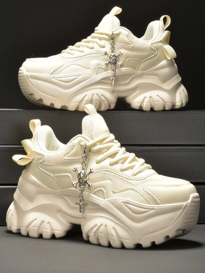 Zapatos vulcanizados informales para mujer, zapatillas ligeras con plataforma negra y tacones altos, estilo punk de Halloween para mujer