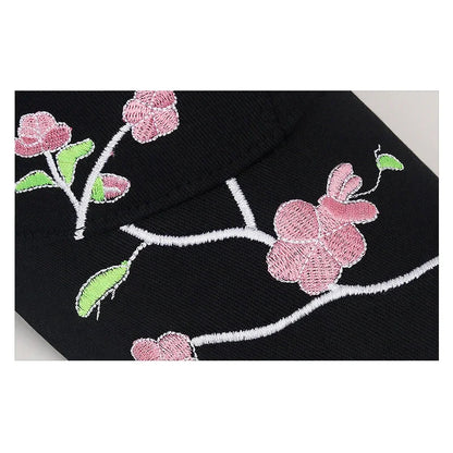 Nueva tendencia nacional gorra de pico de pato sombrero para el sol primavera y otoño bordado de flor de ciruelo estilo nacional gorra de béisbol de ala curva