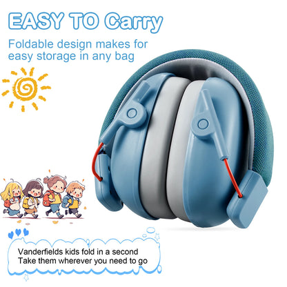 Orejeras protectoras para los oídos para niños, protección auditiva de 27dB, auriculares insonorizados, reducción de seguridad, cancelación de ruido