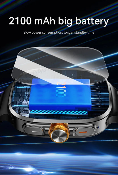 Smartwatch M99 5G with 2.4-inch AMOLED display and 900W rotating camera, with WIFI, GPS, compass, NFC, and Bluetooth. Smartwatch for men and women. ⌚📱✨