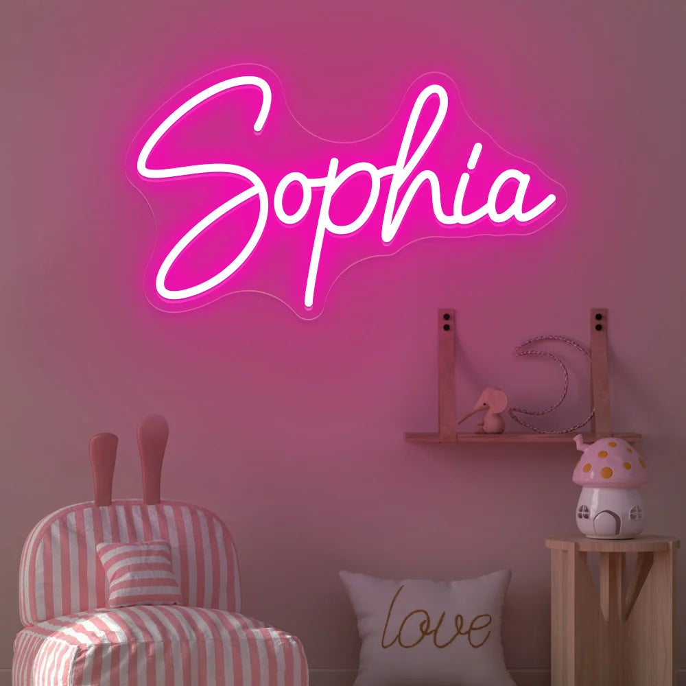 Custom LED Neon Sign, Personalized Name Sign, Wedding Decor for Store, Business, Wall, Room, Personalized Neon Gift for Kids