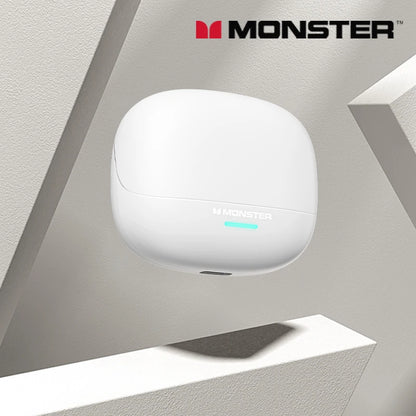 Auriculares inalámbricos Monster MQT52 con Bluetooth 5,4, auriculares para juegos con batería de larga duración, auriculares con sonido estéreo HIFI de modo dual con micrófono