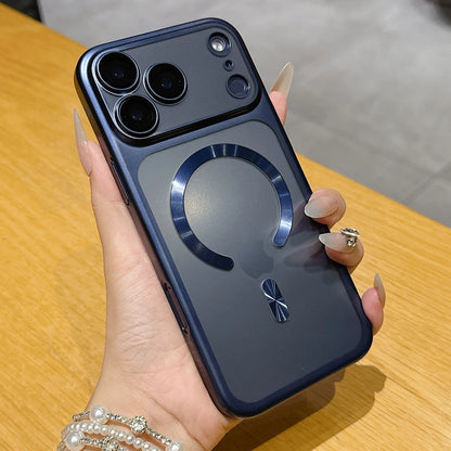 Funda magnética translúcida mate de lujo para iPhone 17 Pro Max 17Pro 17 Air, fundas protectora para cámara de carga inalámbrica Magsafe, funda para iphone 17 pro max