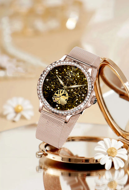 NX19 Fashion Smart Watch for Women Bluetooth Call Smart Sports Bracelet IP68 Diamond Waterproof Watch