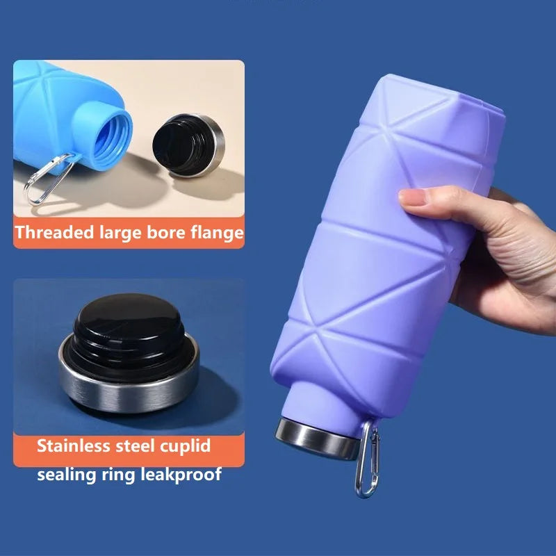 700ML Soft Water Bottle, Running Flask, Gourde, Silicone Running Water Bottle, YDSH05 Soft Flask