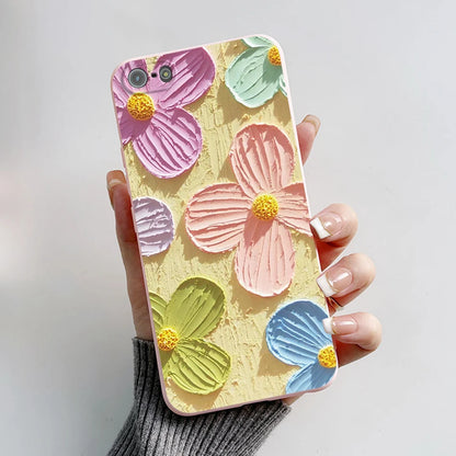 Para iPhone 5 5S Funda lindo oso dibujos animados Rana pintado Funda suave para iPhone SE 2016 2020 2022 SE2 Funda de teléfono de silicona Coque Funda