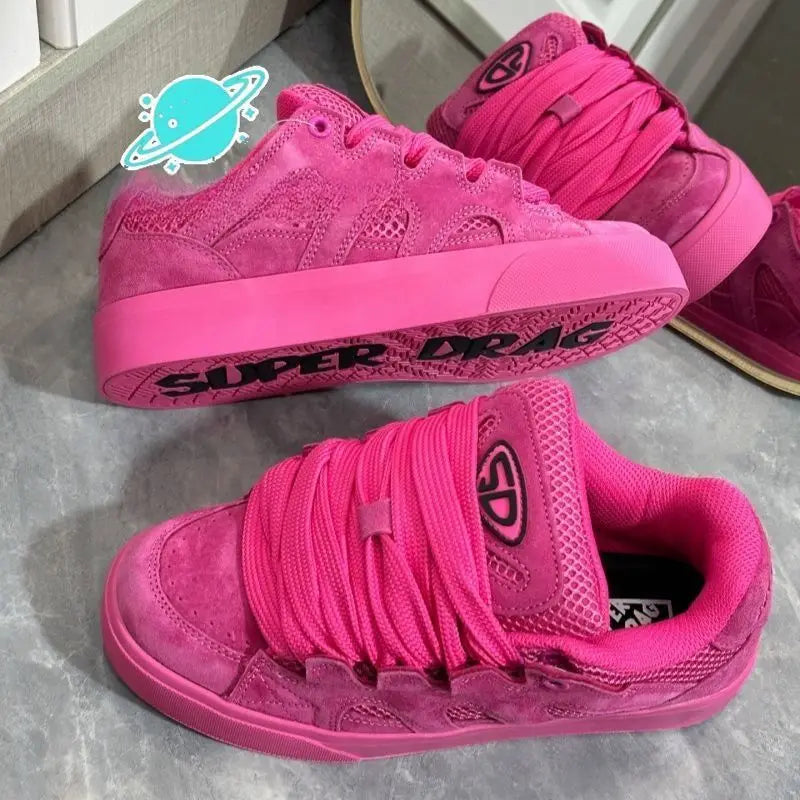 Zapatos informales transpirables de malla clásica para mujer, calzado deportivo antideslizante y resistente al desgaste con suela gruesa para correr por la mañana en el campus