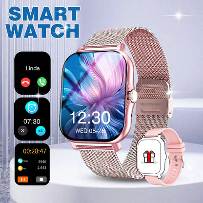 Reloj inteligente Reloj inteligente deportivo multifuncional, llamadas inalámbricas, esferas de reloj personalizadas, control de música