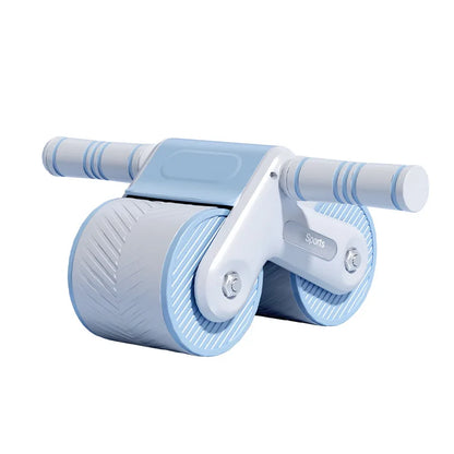 Abdominal Roller with Double Wheel and Automatic Rebound, Abdominal Trainer with Knee Pad, Exercise Equipment for Home Gym, Core Training for Body Fitness