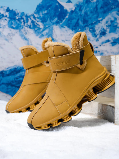 Women's and Men's Boots, New Winter Sneakers, Warm Women's and Men's Shoes, Waterproof Non-slip Plush Trainers, Women's and Men's Tennis Shoes, Boots, Women's and Men's Winter Trainers