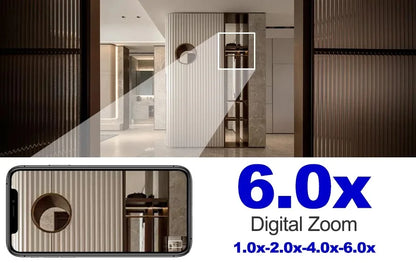 Cámara IP Tuya 5G WiFi para interiores, cámara de vigilancia de seguridad inalámbrica de 6MP, seguimiento automático, Monitor de bebé, visión nocturna IR, cámara con Zoom 6x