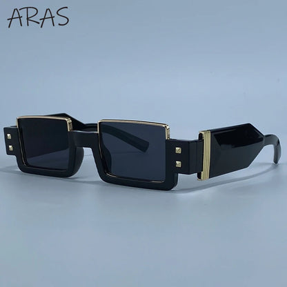 Gafas de sol cuadradas Punk Y2K 2026 marca de lujo, gafas de sol Retro Steampunk para mujer, gafas de sol para exterior UV400