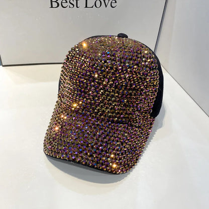 CNTANG gorra de béisbol de verano para mujer, gorras con diamantes de imitación para primavera y otoño, gorras de hip hop con personalidad a la moda para mujer, Snapback
