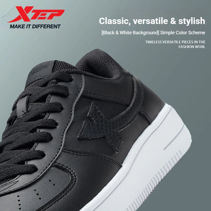 Xtep zapatos de skate para Mujer y hombres moda estilo callejero moda baja suela gruesa durabilidad cómodo zapato.