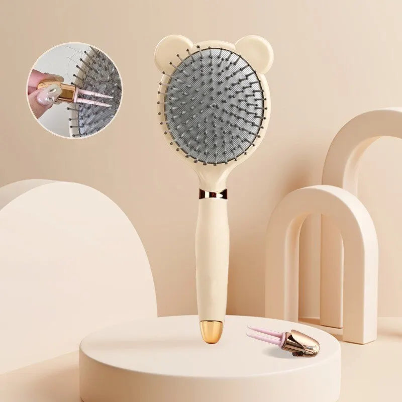 Peine bonito antiestático para escape, peine con cojín de aire para el hogar, para mujer, pelo largo, rizador, bolsa de aire esponjosa, peine para masaje de cabeza