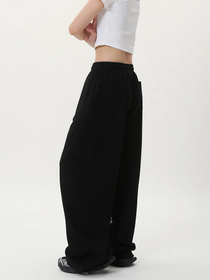Pantalones de baile de Jazz de marca de tendencia de baile callejero, pantalones de chándal holgados de calle Retro americano para mujer, pantalones de chándal de baile de hip hop