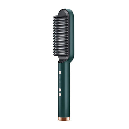 Peine de pelo liso profesional para mujer, cepillo de pelo liso portátil con revestimiento de cerámica, herramienta de peinado para salón, gran oferta