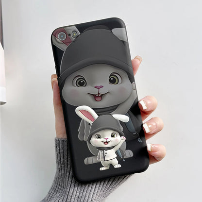 Para iPhone 5 5S Funda lindo oso dibujos animados Rana pintado Funda suave para iPhone SE 2016 2020 2022 SE2 Funda de teléfono de silicona Coque Funda