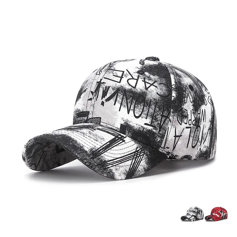 Nueva moda Cool Graffiti mujeres hombres gorras sombrero mujer hombre deporte viseras gorra de béisbol calle tendencia sombrero de sol para mujeres hombres