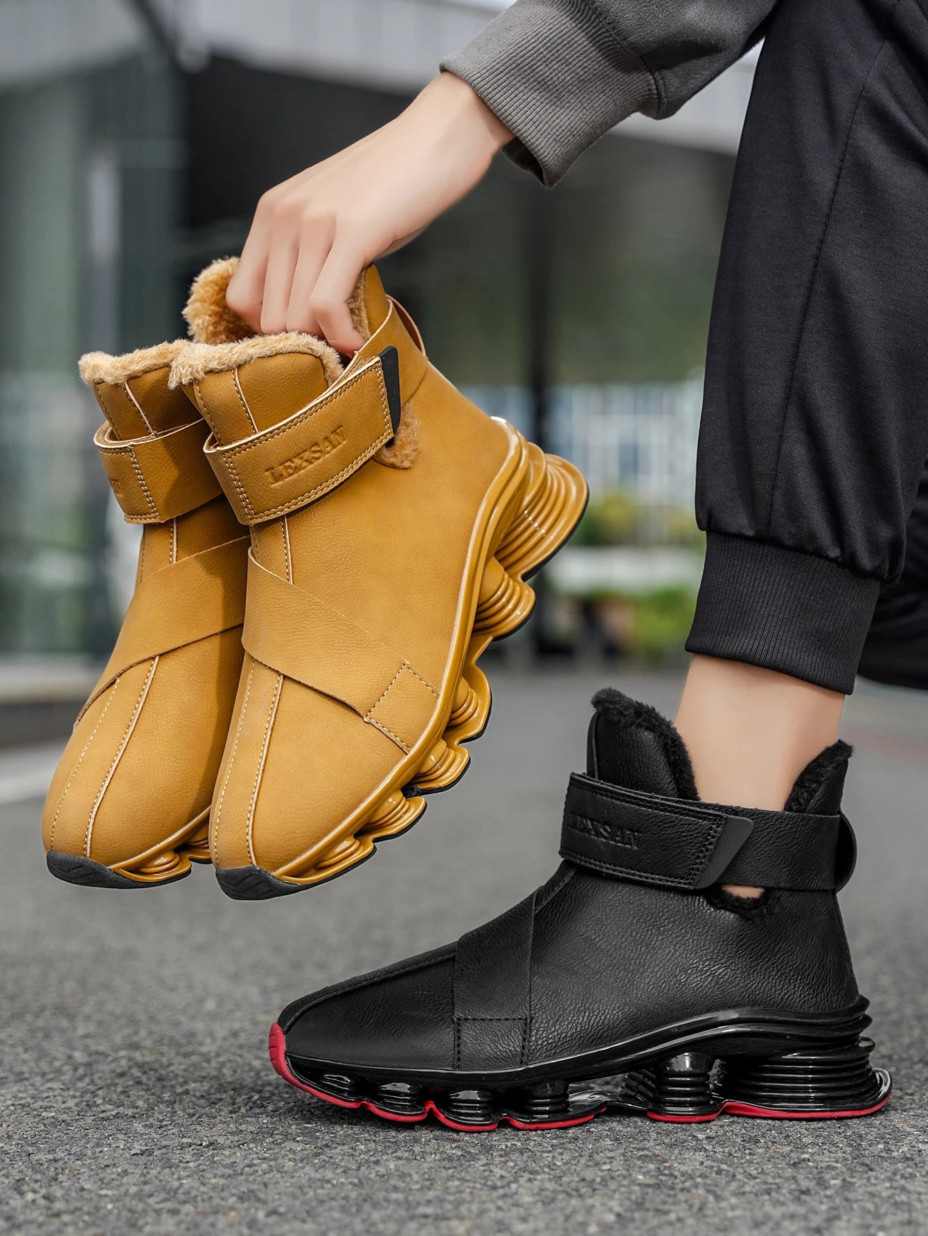 Women's and Men's Boots, New Winter Sneakers, Warm Women's and Men's Shoes, Waterproof Non-slip Plush Trainers, Women's and Men's Tennis Shoes, Boots, Women's and Men's Winter Trainers