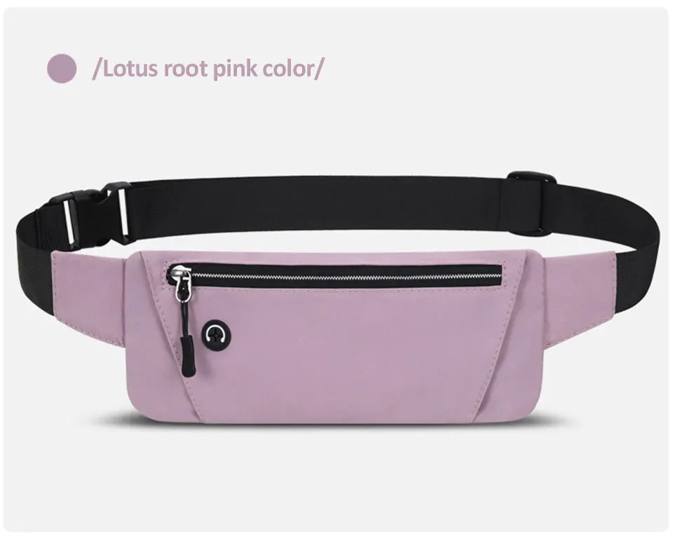 Running Waist Pack, Sport Belt Bag, Cell Phone Pouch, Lightweight Fanny Pack for Men and Women, Gym Sport Bag, Waist Pouch with Adjustable Strap