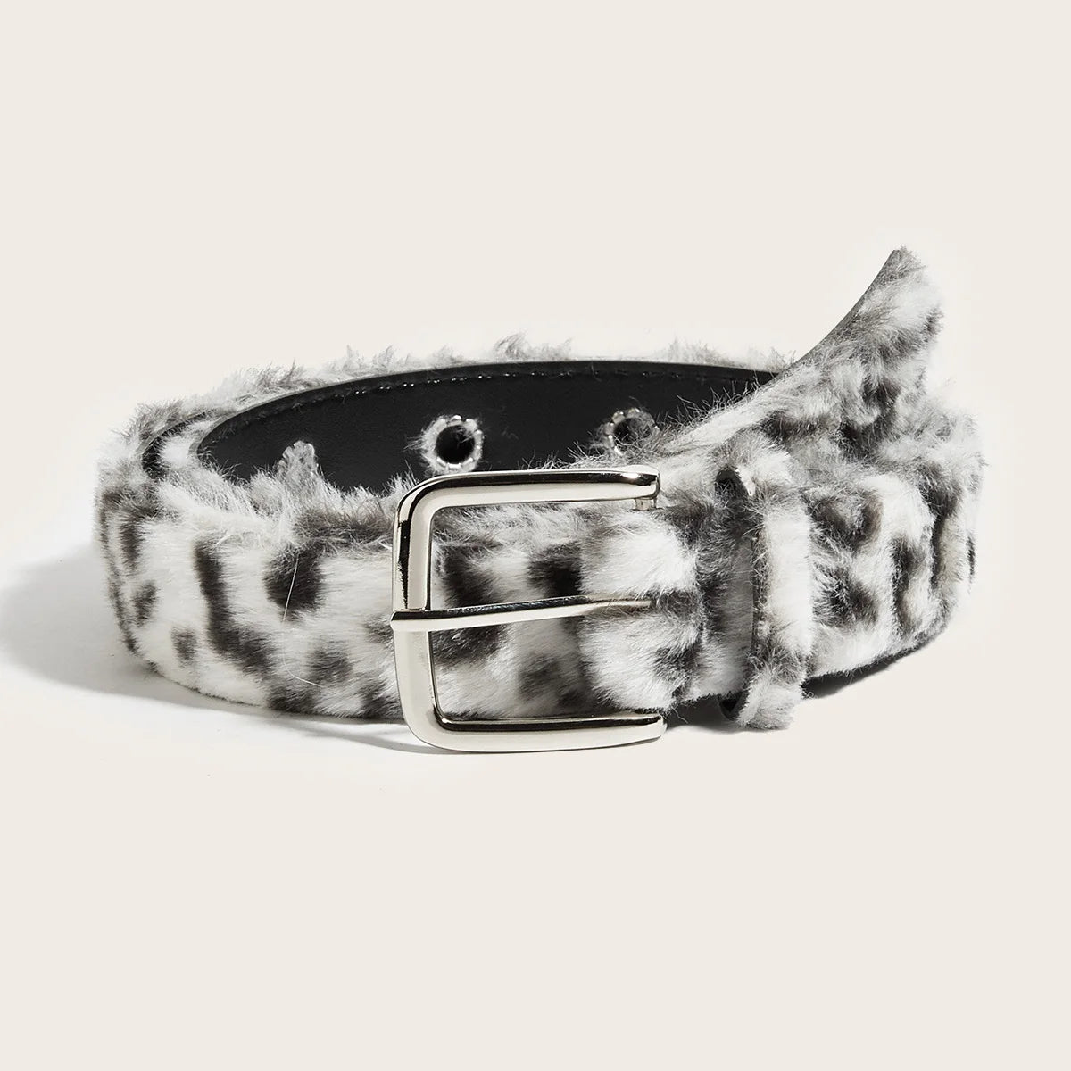 Cinturones góticos Y2K para mujer, pretina de piel de Animal vívida Artificial a la moda, accesorios Punk de Hip hop, pretina vaquera rosa para invierno.
