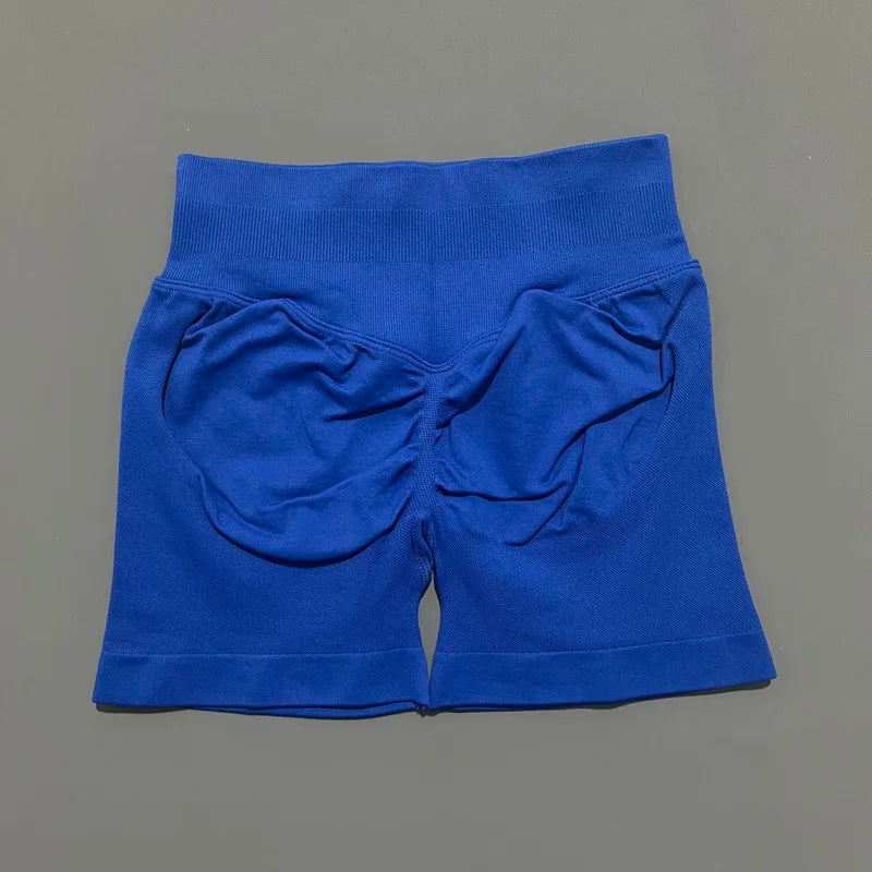 Shorts Deportivos HISTELLO Impacts de 4.5" para Mujer, Shorts de Ciclismo de Cintura Baja, Shorts de Gimnasio, Leggings de Yoga sin Costuras con Efecto Push-Up