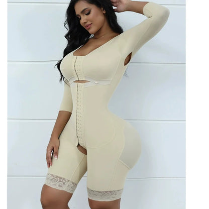 Fajas Colombianas Fajas moldeadores de cuerpo completo Control de barriga corsé poscirugía ropa moldeadora de alta compresión monos entrenador de cintura
