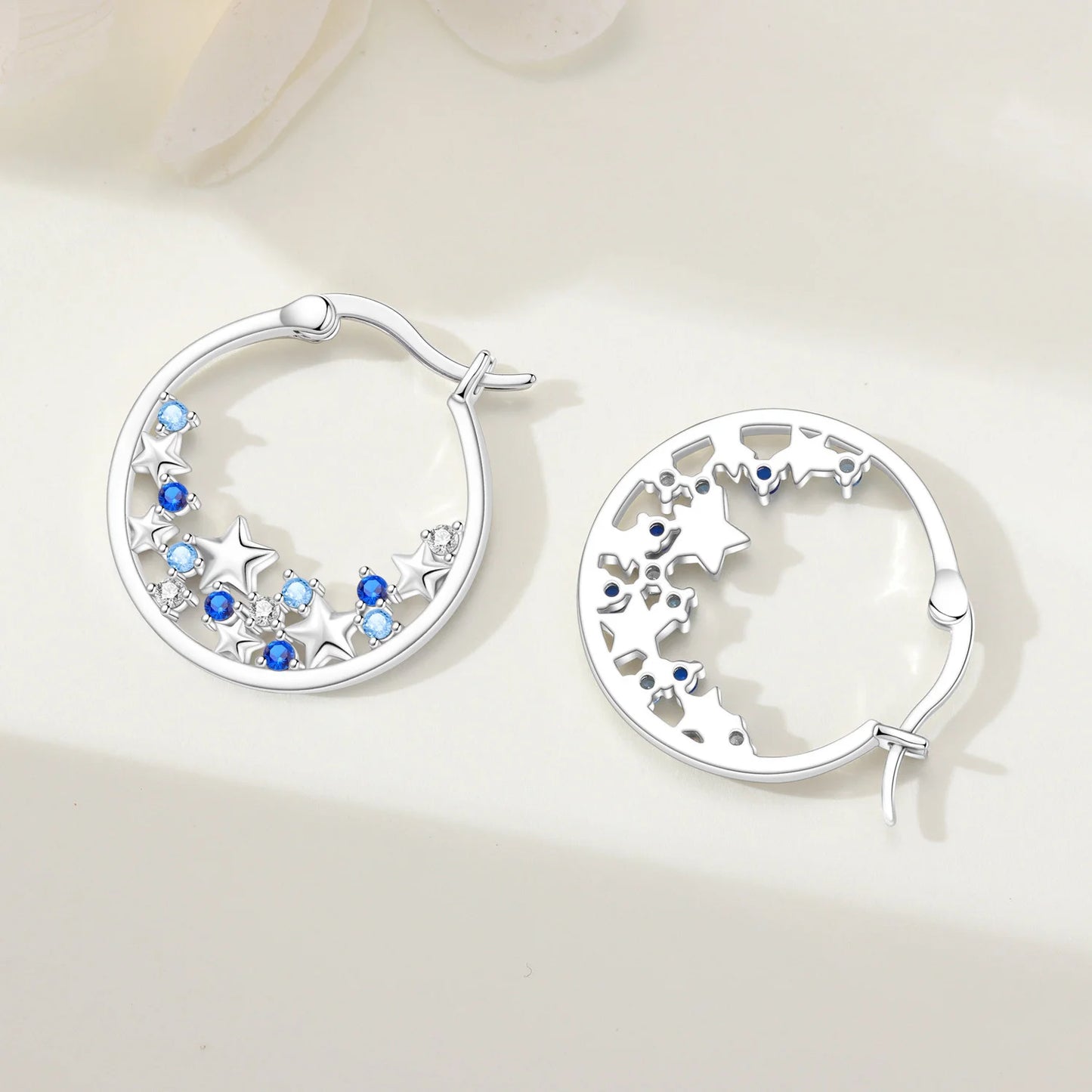 Pendientes de aro de bambú para mujer, de Plata de Ley 925 originales, con bonito Panda, joyería fina, regalos de fiesta de cumpleaños
