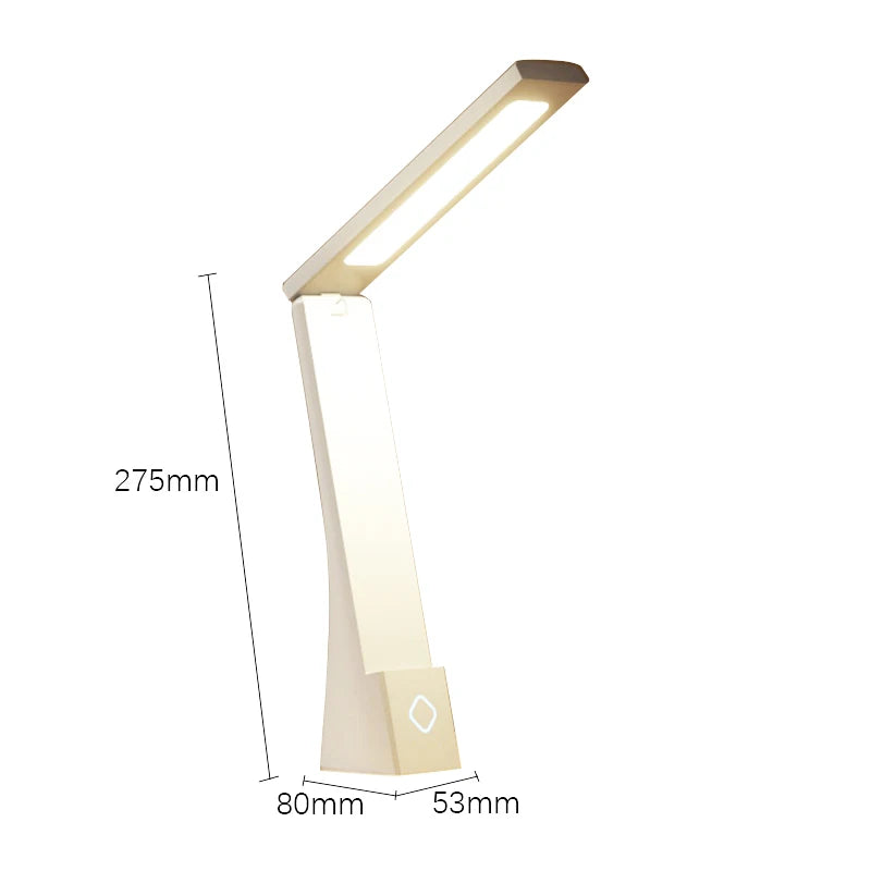 Lámpara de escritorio Led, luces de mesa plegables con carga y taponamiento, protección ocular, lámpara de escritorio de aprendizaje, accesorio de iluminación para dormitorio y mesita de noche