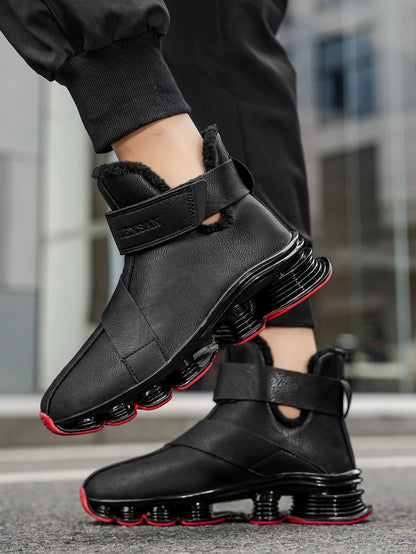 Women's and Men's Boots, New Winter Sneakers, Warm Women's and Men's Shoes, Waterproof Non-slip Plush Trainers, Women's and Men's Tennis Shoes, Boots, Women's and Men's Winter Trainers