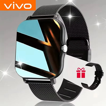 Reloj Inteligente VIVO para Android y iPhone, Pantalla HD de 2.01 Pulgadas, Responde y Realiza Llamadas, Vista Previa de Mensajes, Modos Deportivos, Esfera Personalizable, Pronóstico del Tiempo